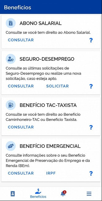 Consulta do abono Pis na CTPS digital (Divulgação)