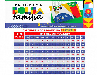 Calendário do Bolsa Família de 2025 foi publicado pelo MDS